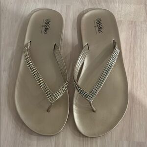 Mossimo Supply Co. Women's Metallic Sandals with Rhinestones